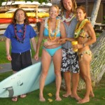 Sunset lei ceremony in Hawaii