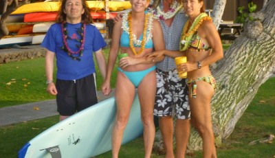 Sunset lei ceremony in Hawaii